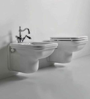 Унитаз Kerasan Waldorf 411501 подвесной Белый матовый без сиденья